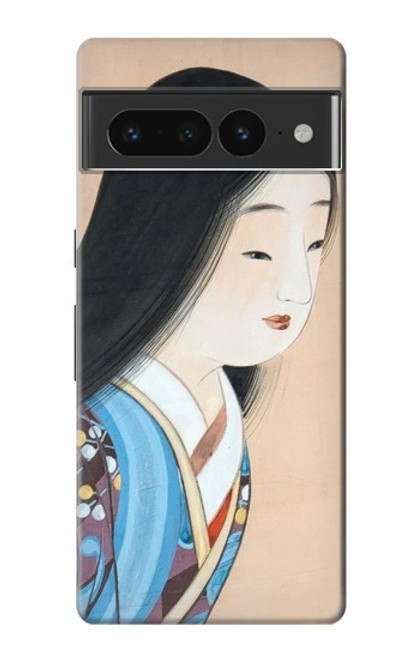 W3483 Japan Beauty Kimono Hülle Schutzhülle Taschen und Leder Flip für Google Pixel 7 Pro