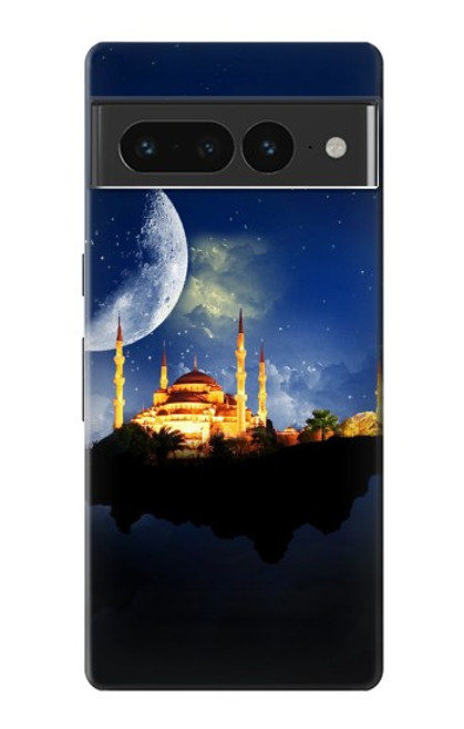 W3506 Islamic Ramadan Hülle Schutzhülle Taschen und Leder Flip für Google Pixel 7 Pro