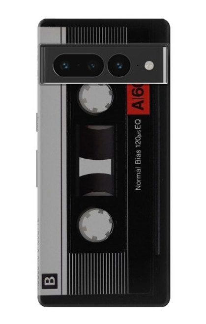 W3516 Vintage Cassette Tape Hülle Schutzhülle Taschen und Leder Flip für Google Pixel 7 Pro