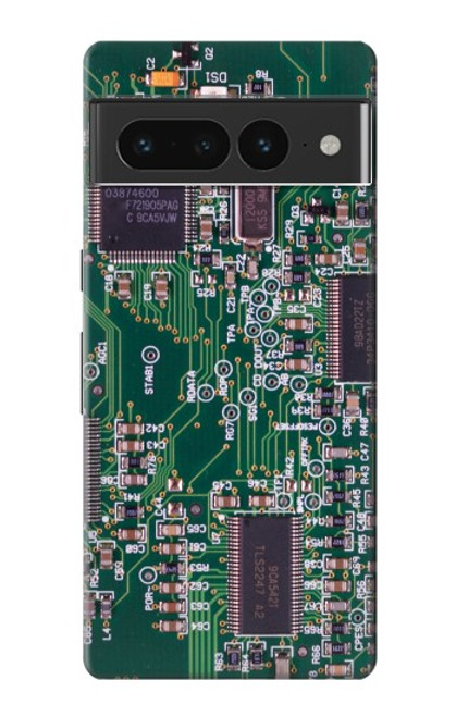 W3519 Electronics Circuit Board Graphic Hülle Schutzhülle Taschen und Leder Flip für Google Pixel 7 Pro