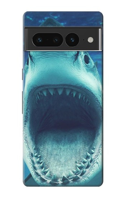 W3548 Tiger Shark Hülle Schutzhülle Taschen und Leder Flip für Google Pixel 7 Pro