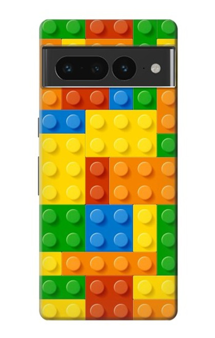 W3595 Brick Toy Hülle Schutzhülle Taschen und Leder Flip für Google Pixel 7 Pro