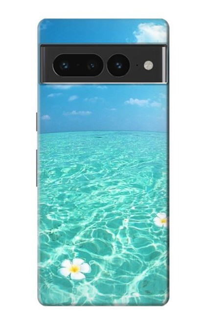 W3720 Summer Ocean Beach Hülle Schutzhülle Taschen und Leder Flip für Google Pixel 7 Pro