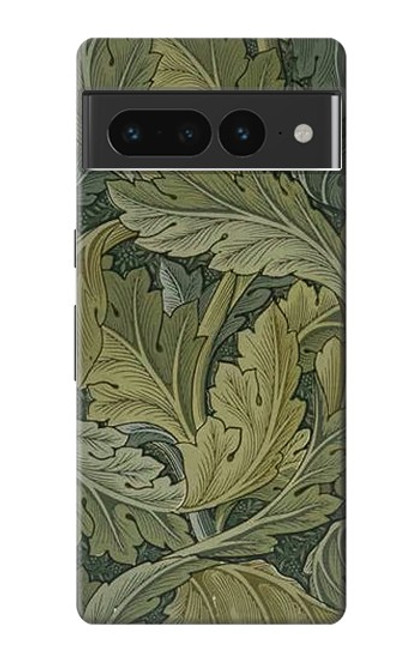 W3790 William Morris Acanthus Leaves Hülle Schutzhülle Taschen und Leder Flip für Google Pixel 7 Pro