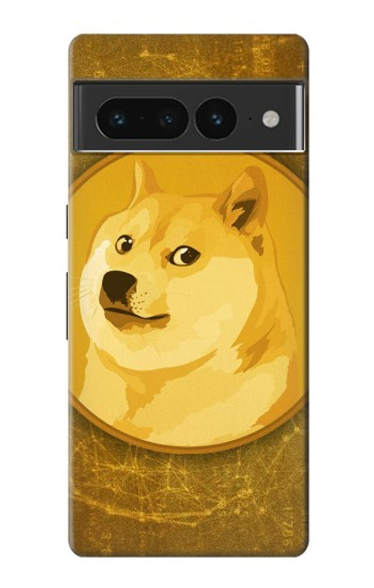 W3826 Dogecoin Shiba Hülle Schutzhülle Taschen und Leder Flip für Google Pixel 7 Pro