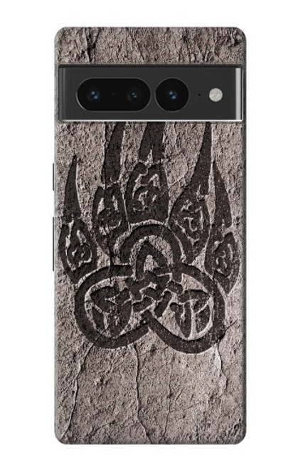 W3832 Viking Norse Bear Paw Berserkers Rock Hülle Schutzhülle Taschen und Leder Flip für Google Pixel 7 Pro