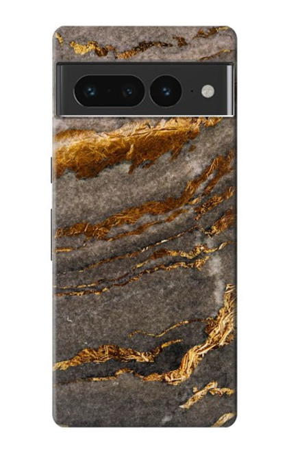W3886 Gray Marble Rock Hülle Schutzhülle Taschen und Leder Flip für Google Pixel 7 Pro