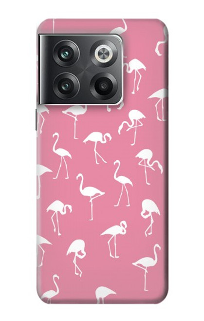 W2858 Pink Flamingo Pattern Hülle Schutzhülle Taschen und Leder Flip für OnePlus Ace Pro