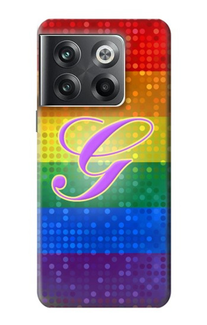 W2899 Rainbow LGBT Gay Pride Flag Hülle Schutzhülle Taschen und Leder Flip für OnePlus Ace Pro