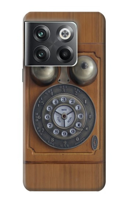 W3146 Antique Wall Retro Dial Phone Hülle Schutzhülle Taschen und Leder Flip für OnePlus Ace Pro