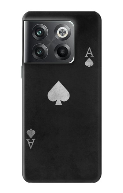 W3152 Black Ace of Spade Hülle Schutzhülle Taschen und Leder Flip für OnePlus Ace Pro