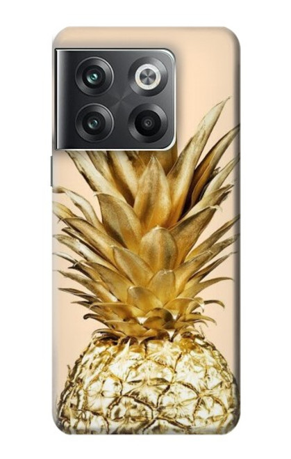 W3490 Gold Pineapple Hülle Schutzhülle Taschen und Leder Flip für OnePlus Ace Pro