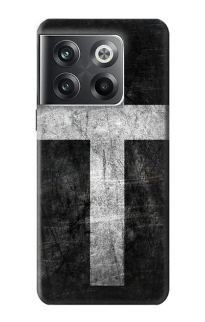 W3491 Christian Cross Hülle Schutzhülle Taschen und Leder Flip für OnePlus Ace Pro