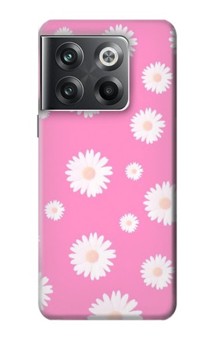 W3500 Pink Floral Pattern Hülle Schutzhülle Taschen und Leder Flip für OnePlus Ace Pro