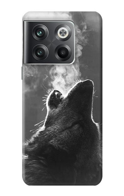 W3505 Wolf Howling Hülle Schutzhülle Taschen und Leder Flip für OnePlus Ace Pro