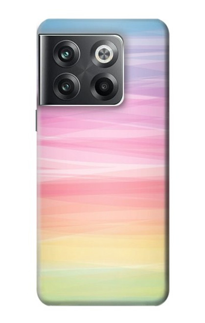 W3507 Colorful Rainbow Pastel Hülle Schutzhülle Taschen und Leder Flip für OnePlus Ace Pro