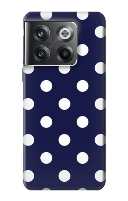 W3533 Blue Polka Dot Hülle Schutzhülle Taschen und Leder Flip für OnePlus Ace Pro