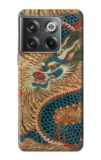 W3541 Dragon Cloud Painting Hülle Schutzhülle Taschen und Leder Flip für OnePlus Ace Pro