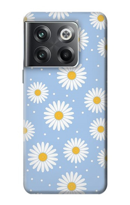 W3681 Daisy Flowers Pattern Hülle Schutzhülle Taschen und Leder Flip für OnePlus Ace Pro