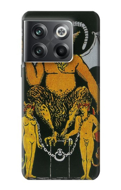 W3740 Tarot Card The Devil Hülle Schutzhülle Taschen und Leder Flip für OnePlus Ace Pro