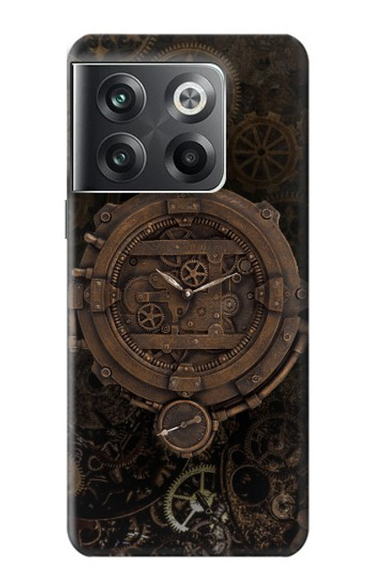 W3902 Steampunk Clock Gear Hülle Schutzhülle Taschen und Leder Flip für OnePlus Ace Pro