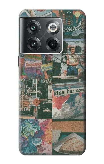 W3909 Vintage Poster Hülle Schutzhülle Taschen und Leder Flip für OnePlus Ace Pro