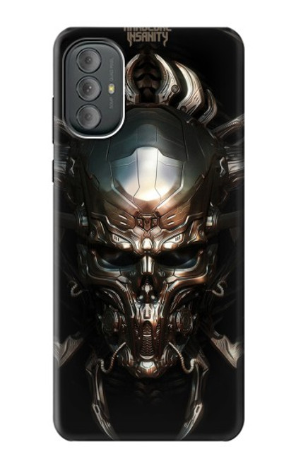 W1027 Hardcore Metal Skull Hülle Schutzhülle Taschen und Leder Flip für Motorola Moto G Power 2022, G Play 2023