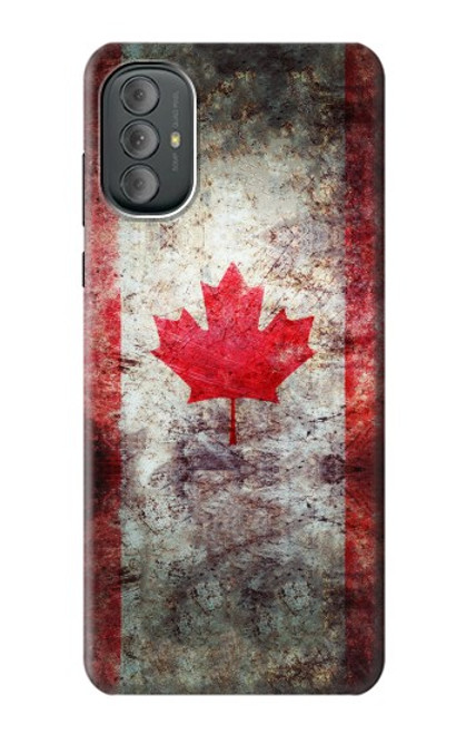 W2490 Canada Maple Leaf Flag Texture Hülle Schutzhülle Taschen und Leder Flip für Motorola Moto G Power 2022, G Play 2023