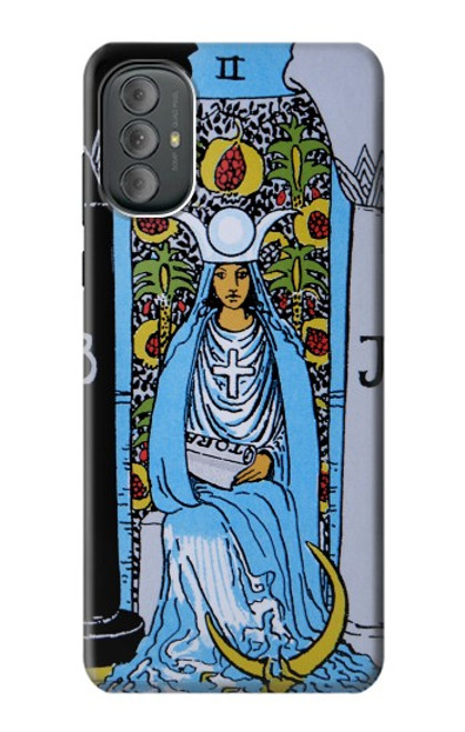 W2764 High Priestess Tarot Card Hülle Schutzhülle Taschen und Leder Flip für Motorola Moto G Power (2022)