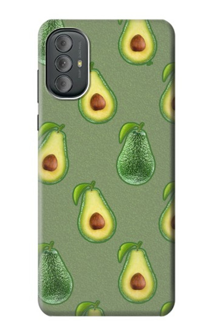 W3285 Avocado Fruit Pattern Hülle Schutzhülle Taschen und Leder Flip für Motorola Moto G Power 2022, G Play 2023