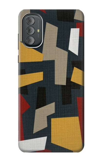 W3386 Abstract Fabric Texture Hülle Schutzhülle Taschen und Leder Flip für Motorola Moto G Power 2022, G Play 2023