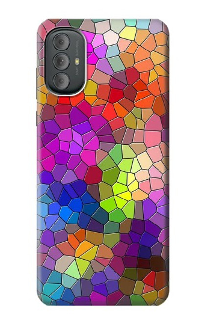W3677 Colorful Brick Mosaics Hülle Schutzhülle Taschen und Leder Flip für Motorola Moto G Power 2022, G Play 2023