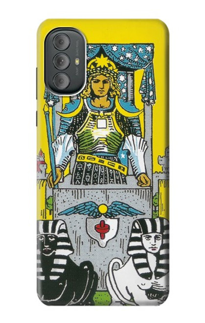 W3739 Tarot Card The Chariot Hülle Schutzhülle Taschen und Leder Flip für Motorola Moto G Power 2022, G Play 2023