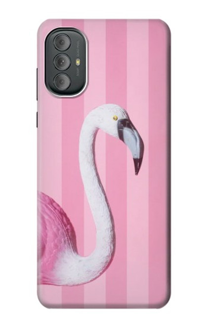 W3805 Flamingo Pink Pastel Hülle Schutzhülle Taschen und Leder Flip für Motorola Moto G Power 2022, G Play 2023