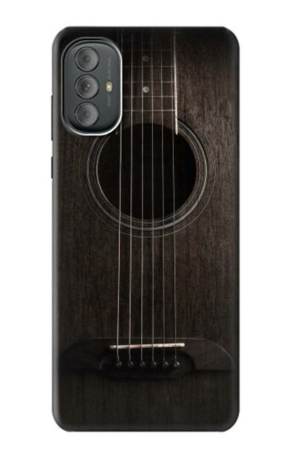 W3834 Old Woods Black Guitar Hülle Schutzhülle Taschen und Leder Flip für Motorola Moto G Power 2022, G Play 2023