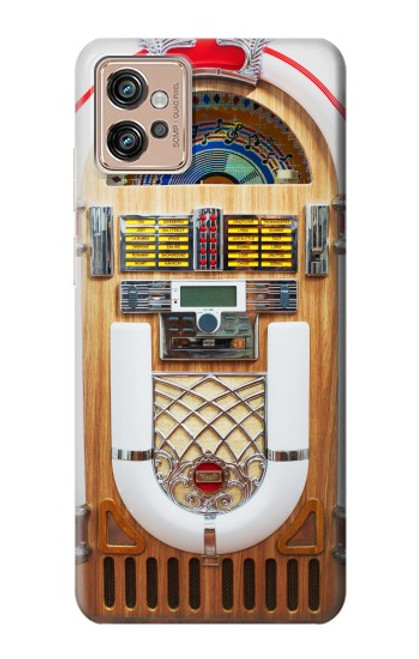 W2853 Jukebox Music Playing Device Hülle Schutzhülle Taschen und Leder Flip für Motorola Moto G32