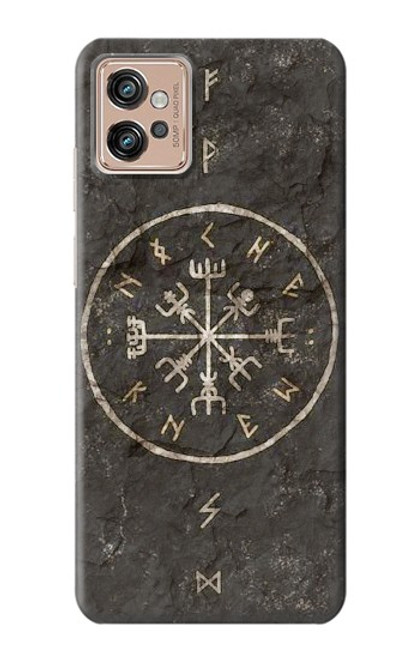 W3413 Norse Ancient Viking Symbol Hülle Schutzhülle Taschen und Leder Flip für Motorola Moto G32