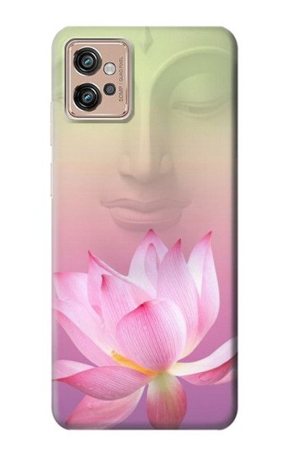 W3511 Lotus flower Buddhism Hülle Schutzhülle Taschen und Leder Flip für Motorola Moto G32