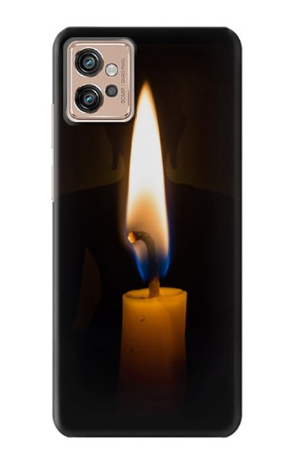 W3530 Buddha Candle Burning Hülle Schutzhülle Taschen und Leder Flip für Motorola Moto G32