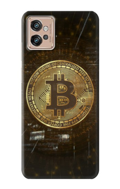 W3798 Cryptocurrency Bitcoin Hülle Schutzhülle Taschen und Leder Flip für Motorola Moto G32