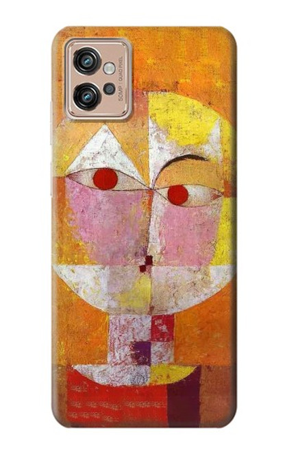 W3811 Paul Klee Senecio Man Head Hülle Schutzhülle Taschen und Leder Flip für Motorola Moto G32