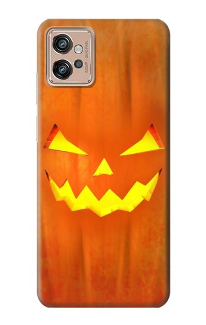 W3828 Pumpkin Halloween Hülle Schutzhülle Taschen und Leder Flip für Motorola Moto G32