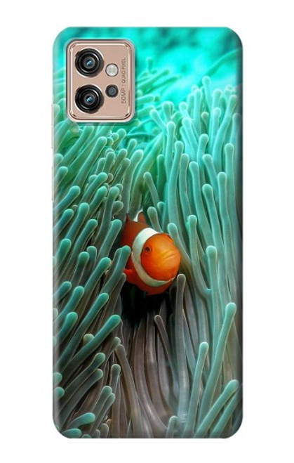 W3893 Ocellaris clownfish Hülle Schutzhülle Taschen und Leder Flip für Motorola Moto G32