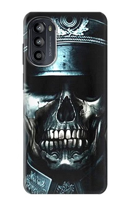 W0754 Skull Soldier Zombie Hülle Schutzhülle Taschen und Leder Flip für Motorola Moto G52, G82 5G