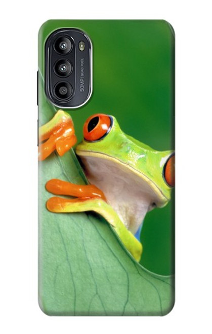 W1047 Little Frog Hülle Schutzhülle Taschen und Leder Flip für Motorola Moto G52, G82 5G