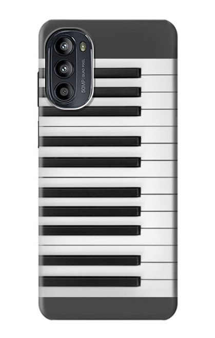 W2082 One Octave Piano Hülle Schutzhülle Taschen und Leder Flip für Motorola Moto G52, G82 5G
