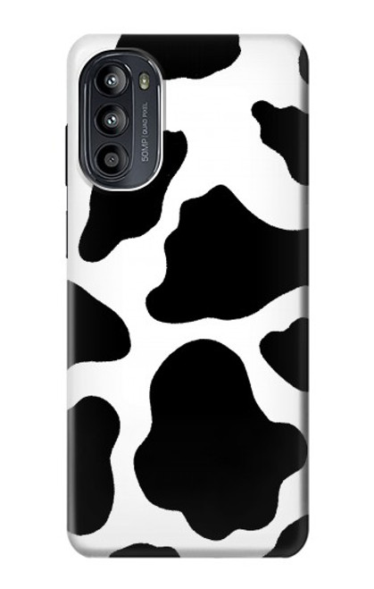 W2096 Seamless Cow Pattern Hülle Schutzhülle Taschen und Leder Flip für Motorola Moto G52, G82 5G