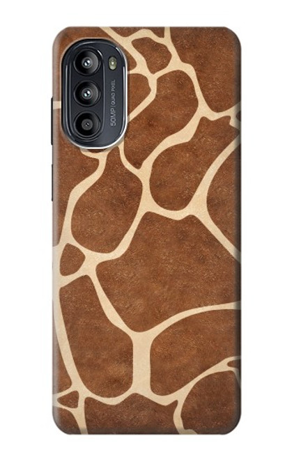W2326 Giraffe Skin Hülle Schutzhülle Taschen und Leder Flip für Motorola Moto G52, G82 5G