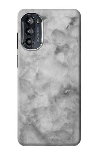 W2845 Gray Marble Texture Hülle Schutzhülle Taschen und Leder Flip für Motorola Moto G52, G82 5G