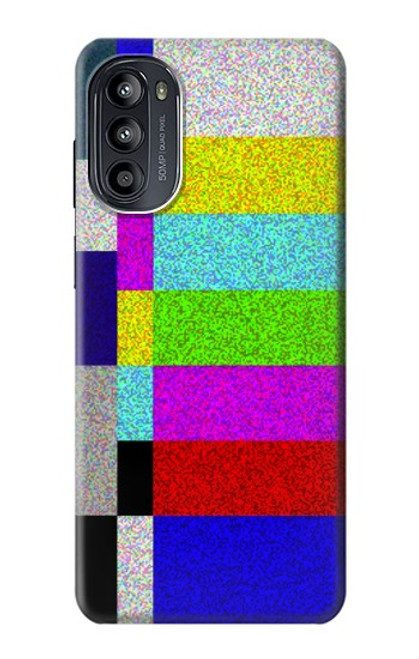 W2871 Noise Signal TV Hülle Schutzhülle Taschen und Leder Flip für Motorola Moto G52, G82 5G